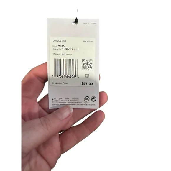 Women's Nike Teal Backpack One Size - Picture 7 of 7